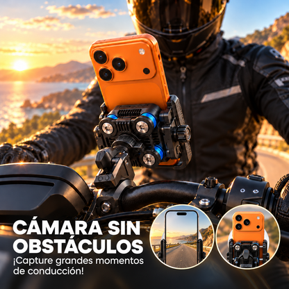 Anclariders – Soporte Móvil Antivibración con Funda y Anclaje Rápido