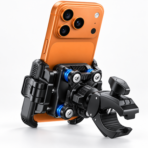Anclariders – Soporte Móvil Antivibración con Funda y Anclaje Rápido