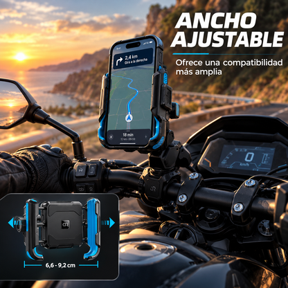 Anclariders – Soporte Móvil Antivibración con Funda y Anclaje Rápido